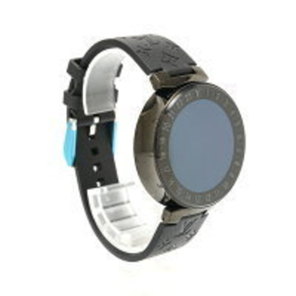 Louis Vuitton Black Digital Tambour Dial Horizon